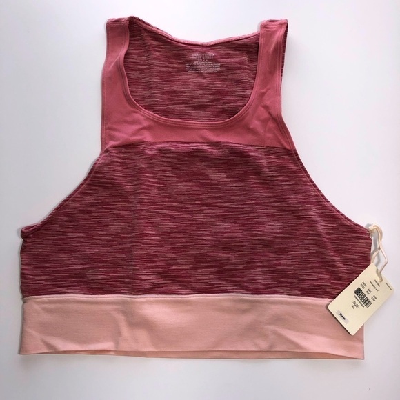 NWT Jasmine & Ginger Marled Pink and Blue Seamless Longline 2 Bra Bundle size L - Picture 3 of 11